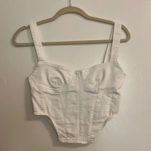 Denim Corset Top